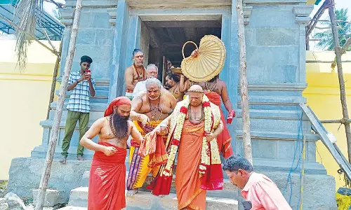 மயிலாடுதுறை மாயூரநாதசாமி கோவிலின் தெற்கு கோபுர வாசல் திறப்பு