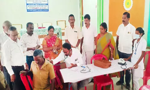வத்தலக்குண்டுவில் தூய்மை பணியாளர்களுக்கு மருத்துவ முகாம்