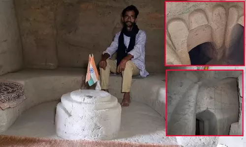 பூமிக்கடியில் 11 அறைகளுடன் இரண்டு மாடி வீட்டை 12 வருடங்களாக கட்டிய நபர்