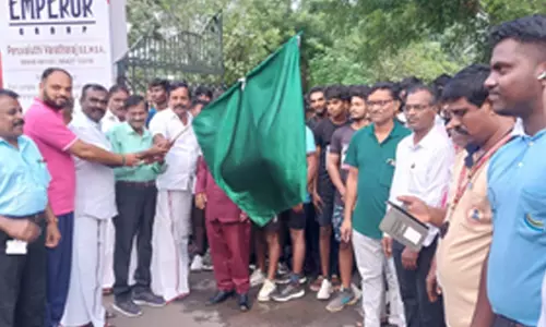 அரசு கலை கல்லூரி சார்பில் மாரத்தான் போட்டி; 500 பேர் பங்கேற்பு