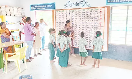தண்டேகுப்பம் அரசு பள்ளியில் கலெக்டர் ஆய்வு