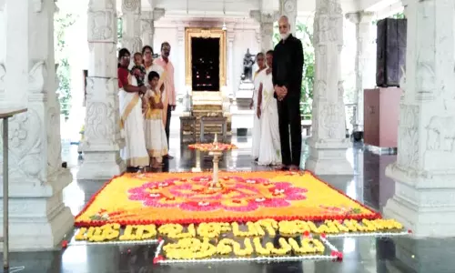 நவசபரி ஐயப்பன் கோவிலில் ஓணம் பண்டிகை சிறப்பு பூஜை