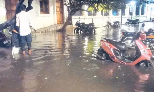 புதுவையில் கொட்டித் தீர்த்த கனமழை- அறுவடைக்கு தயாரான நெற்பயிர்கள் வெள்ளத்தில் மூழ்கியது