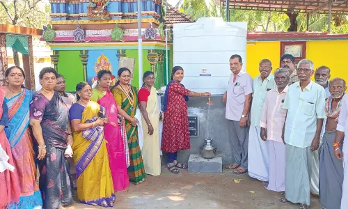 முகிலன்குடியிருப்பில் குடிநீர் தொட்டி திறப்பு