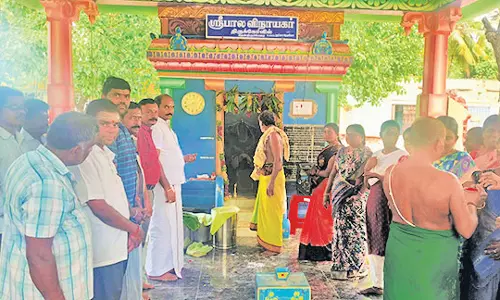 ஆழ்வார்திருநகரி ஊராட்சி ஒன்றிய வளாகத்தில் பாலவிநாயகர் கோவில் வருசாபிஷேக விழா