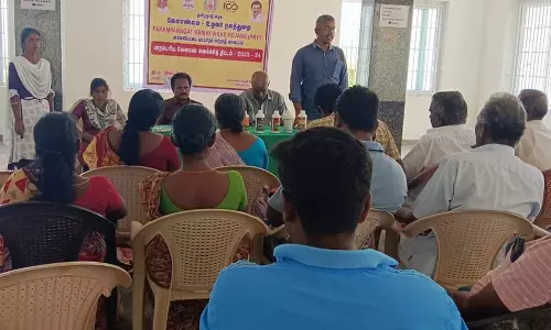 வேளாண் சாகுபடி முறைகள் குறித்து விவசாயிகளுக்கு பயிற்சி