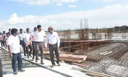 திருச்சி பஞ்சப்பூர் ஒருங்கிணைந்த பேருந்து முணைய கட்டுமான பணிகள்