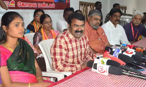 கைது பற்றிய தகவல்கள்:  நான் காத்திருக்கிறேன்- சீமான் பேட்டி