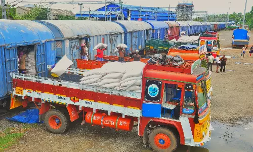 மத்திய பிரதேசத்தில் இருந்து 2600 டன் கோதுமை நாகர்கோவிலுக்கு வந்தது