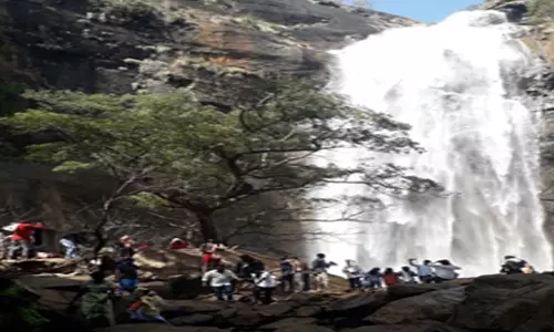 கொல்லிமலை ஆகாய கங்கை நீர்வீழ்ச்சியில்  சுற்றுலா பயணிகள் குளிக்க தடை