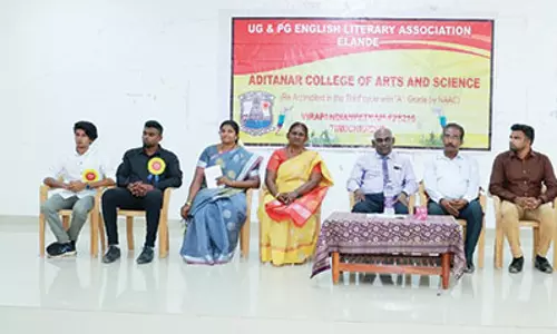 திருச்செந்தூர் ஆதித்தனார் கல்லூரியில் ஆங்கில இலக்கிய மன்ற தொடக்க விழா