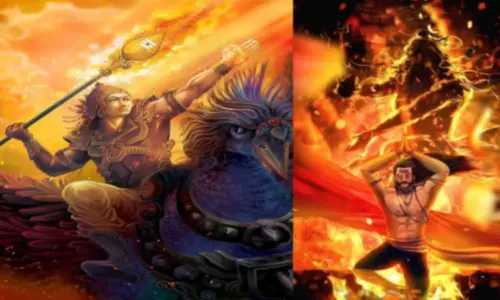 சூரபத்மனை அழிக்க சென்ற கந்தன்