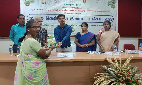 கோவையில் ரூ.16.56 லட்சம் நிதியில் 47 ஊராட்சி விவசாயிகளுக்கு 27,600 தென்னங்கன்றுகள் வினியோகம்- கலெக்டர் கிராந்திகுமார்பாடி தகவல்