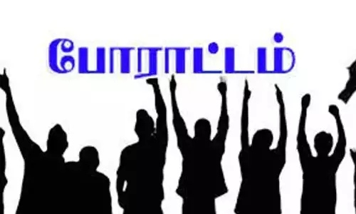 3-வது நாளாக விவசாயிகள் குழந்தைகளுடன் போராட்டம்