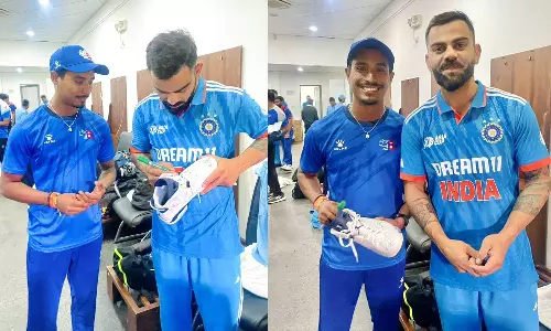 கோலி கிரிக்கெட்டர் அல்ல...எமோசன்.. நேபாள் வீரர் நெகிழ்ச்சி டுவீட்