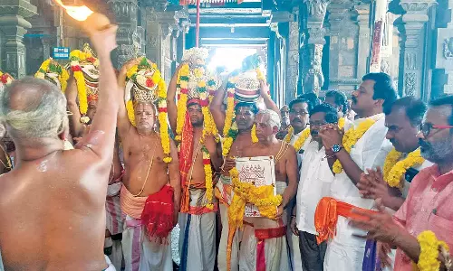 திருஇந்தளூர் பரிமள ரெங்கநாதர் கோவிலில் பாலாலயம்