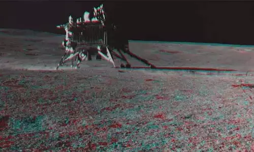 பிரக்யான் ரோவர் எடுத்த 3 டி புகைப்படத்தை வெளியிட்டது இஸ்ரோ