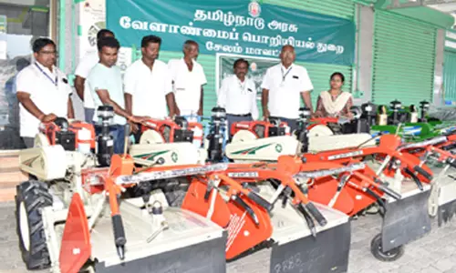 ரூ.28 லட்சம் மானியத்தில் 33 விவசாயிகளுக்கு பவர் டில்லர்கள்