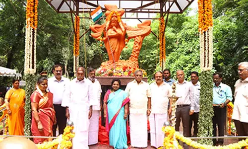 தாவரவியல் பூங்காவில் பாரத மாதா சிலை திறப்பு