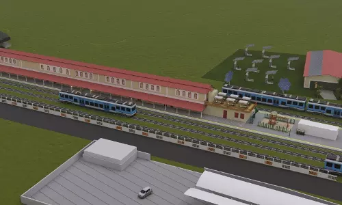 ரூ.14.8 கோடியில் புனரமைப்பு பணிகள் மும்முரம்: புதுப்பொலிவு பெறும் மேட்டுப்பாளையம் ரெயில் நிலையம்