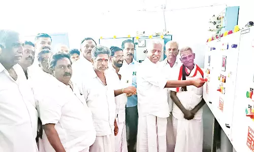 ரூ.9.50 லட்சம் மதிப்பில்  நீர் ஏற்றும் அறை திறப்பு விழா