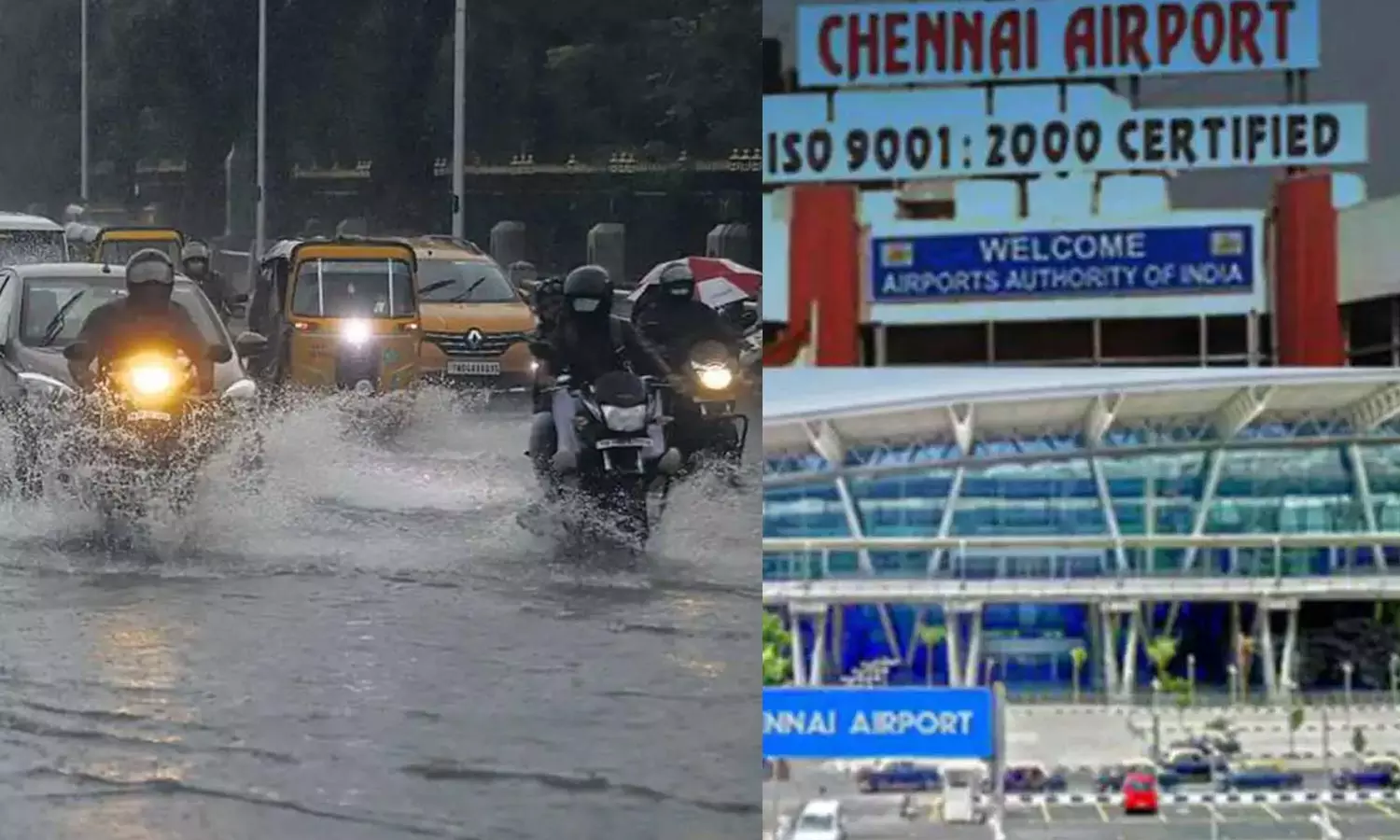 திடீர் கனமழையால் சென்னையில் விமான சேவை பாதிப்பு- பயணிகள் கடும் அவதி