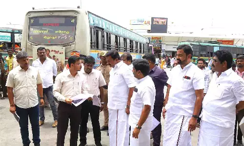 திருப்பூர் மாநகராட்சி பகுதிகளில் ரூ.254.10 கோடி மதிப்பிலான  வளர்ச்சி பணிகள் - அமைச்சர் மு.பெ.சாமிநாதன் ஆய்வு