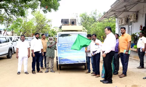 தென்காசியில் சர்வதேச தூய காற்று தின விழிப்புணர்வு வாகனம்-கலெக்டர் தொடங்கி வைத்தார்