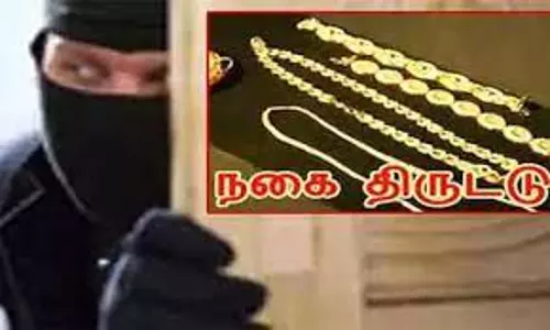 7 பவுன் நகை திருடி கொண்டு  வீட்டை பூட்டி சென்ற  கொள்ளையன்