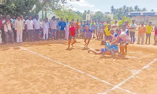 கபடி போட்டிக்கான வீரர்கள் தேர்வு