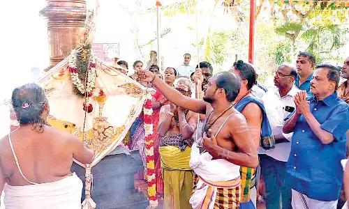 கன்னியாகுமரி விவேகானந்தபுரம் ஏகாட்சர மகா கணபதி கோவிலில் விநாயகர் சதுர்த்தி விழா கொடியேற்றம்