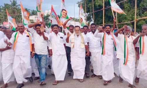 காங்கிரஸ் சார்பில் ஒற்றுமை பேரணி