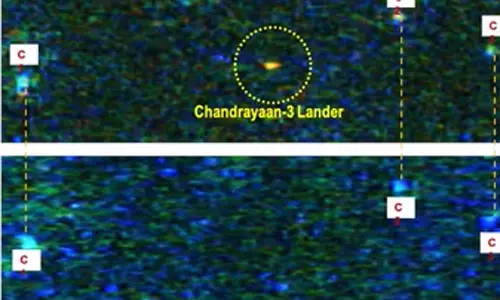சந்திரயான்-3 லேண்டரை படம் பிடித்த சந்திரயான்- 2: புகைப்படத்தை வெளியிட்டது இஸ்ரோ