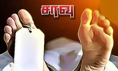 நாய்கள் குறுக்கே வந்ததால் மோட்டார் சைக்கிளில் சென்ற தொழிலாளி பள்ளத்தில் விழுந்து சாவு