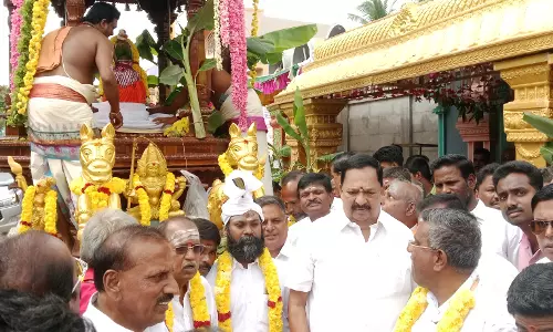 சுந்தர விநாயகர் கோவில் தேர் வெள்ளோட்டம்