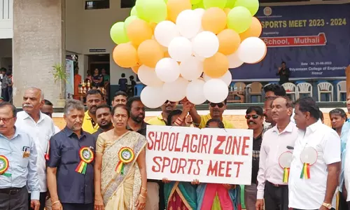 ஓசூர் அதியமான் கல்லூரியில் சரக அளவிலான தடகள போட்டிகள்