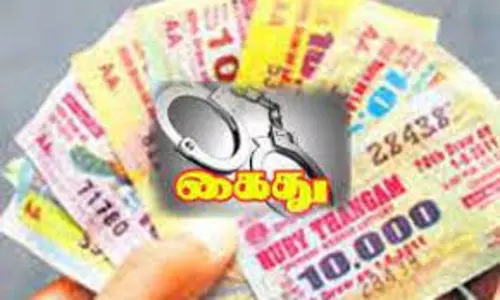 லாட்டரி விற்றவர் கைது