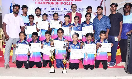 மல்லர் கம்பம் போட்டியில் மாணவர்கள் சாதனை
