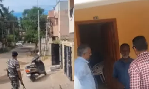 புதுக்கோட்டையில் மணல் குவாரி அதிபர் வீட்டில் அமலாக்கத்துறை அதிகாரிகள் சோதனை