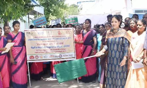 ஊட்டச்சத்து விழிப்புணர்வு கண்காட்சி-பேரணி: கலெக்டர் கலைச்செல்வி தொடங்கி வைத்தார்