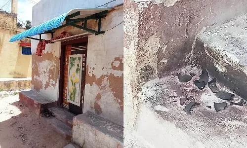 வேடசந்தூரில் மில் தொழிலாளி வீட்டில் பெட்ரோல் குண்டு வீச்சு