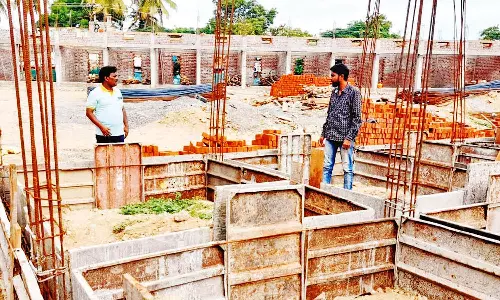 ரூ.2 கோடியில் புதிய வணிக வளாகம் கட்டுமான பணி