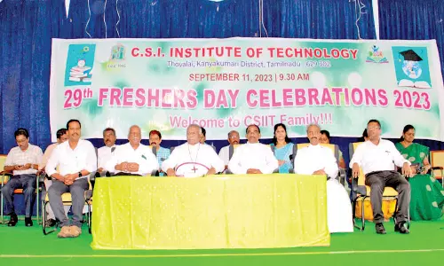 தோவாளை சி.எஸ்.ஐ. பொறியியல் கல்லூரியில் முதலாம் ஆண்டு மாணவர்களுக்கு வரவேற்பு