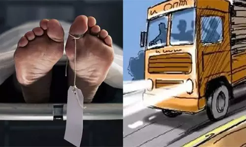 பரமத்திவேலூரில் இன்று காலை லாரி மோதி தொழிலாளி பலி