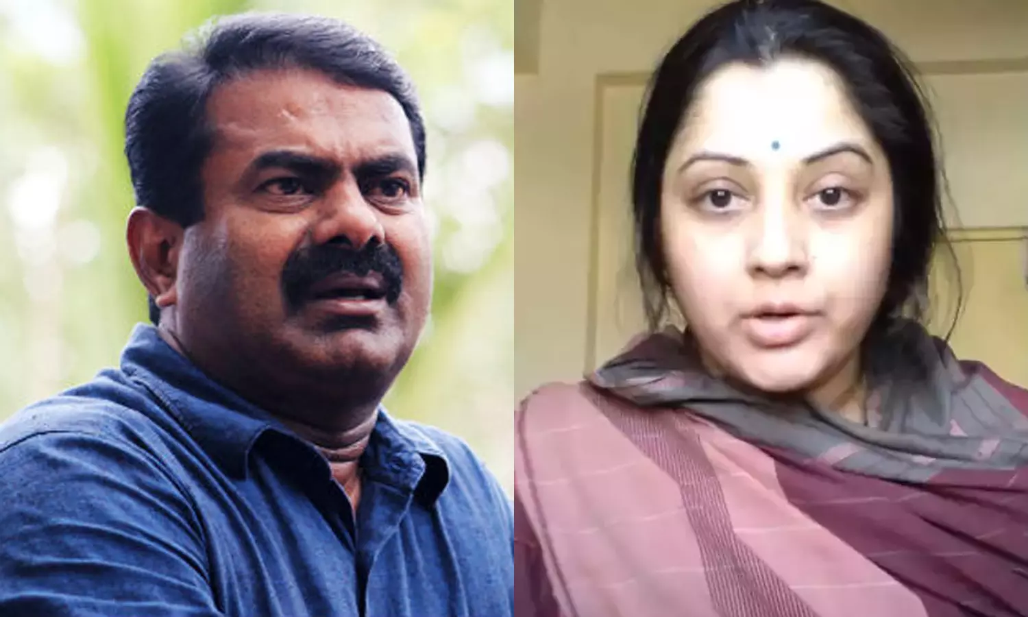 விஜயலட்சுமி-வீரலட்சுமியிடம் ரூ.1 கோடி மான நஷ்ட ஈடு கேட்டு சீமான் நோட்டீஸ் விஜயலட்சுமி-வீரலட்சுமியிடம் ரூ.1 கோடி மான நஷ்ட ஈடு கேட்டு சீமான் நோட்டீஸ்