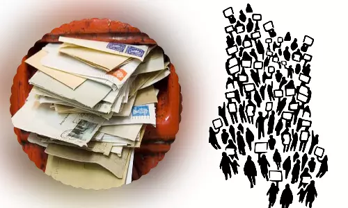 மின் கட்டண உயர்வை  ரத்து செய்யக்கோரி முதல்-அமைச்சருக்கு தபால்கள் அனுப்பி தொழில்துறையினர் போராட்டம்