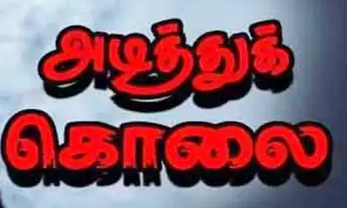 நிலத்தில் மாடு மேய்ந்த தகராறில் மூதாட்டி அடித்து கொலை