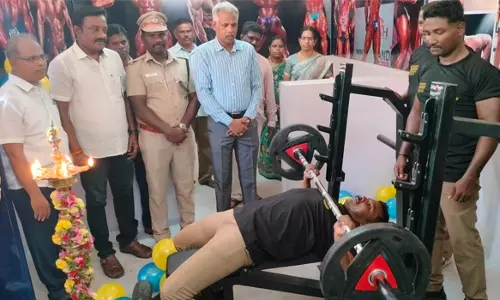 மன அழுத்தத்தை குறைக்க  சேலம் மத்திய சிறை பணியாளர்களுக்கு புதிய உடற்பயிற்சி மையம்