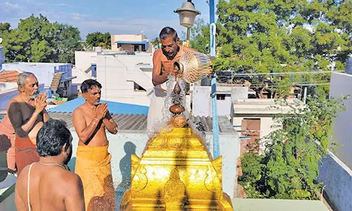 கோவில்பட்டி அருகே பூமாதேவி ஆலயத்தில் வருசாபிஷேக விழா