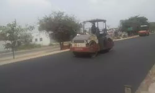 கந்தப்பாளையத்தில் சாலை அமைக்கும் பணியால் பொதுமக்கள் அவதி